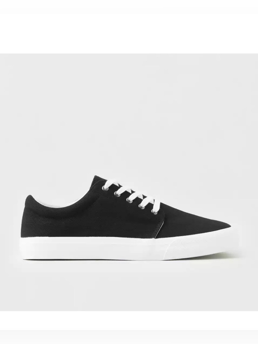American Eagle Men’s Canvas Casual Low Top Black Sneakers Size 11 NEW